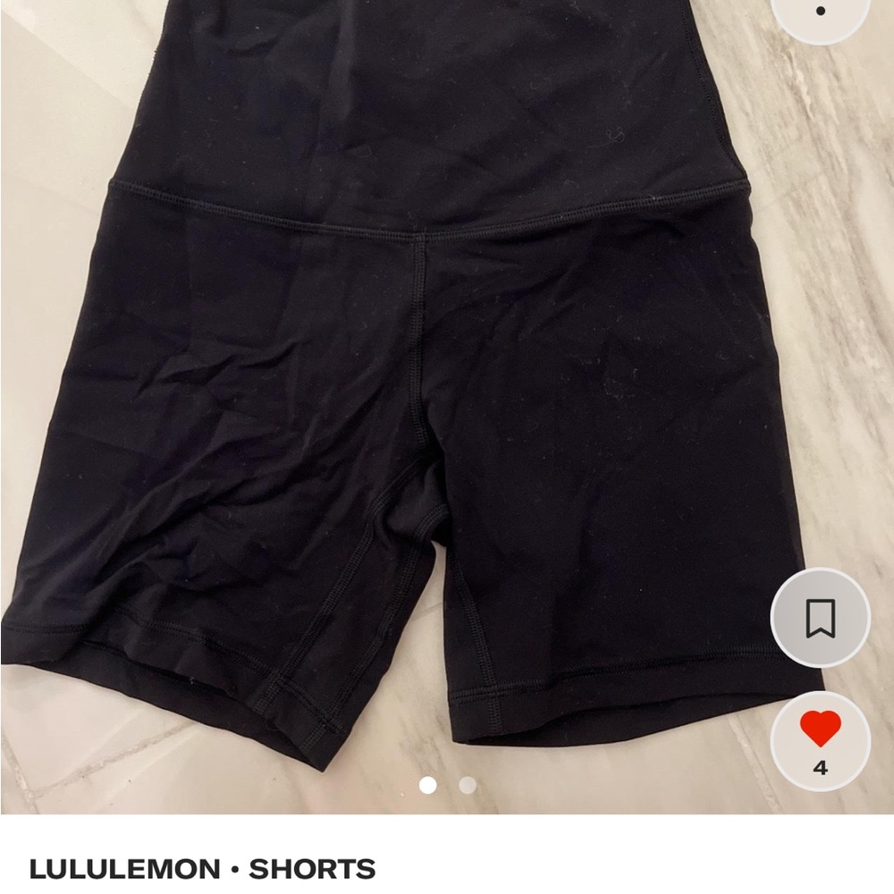 lululemon black align shorts